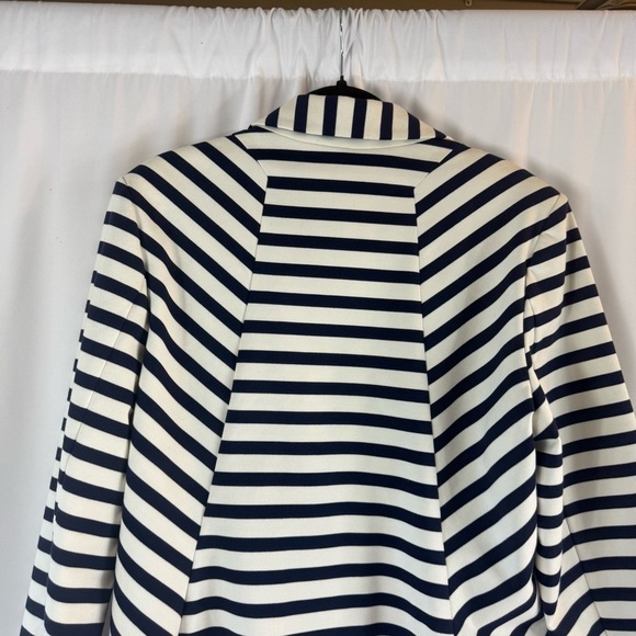 Chicos Blazer Jacket Women's
Blue White Striped Nautical
Sailor Beach - Picture 6 of 12